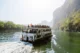 Uno de los barcos que hacen el crucero por el río Li desde Guilin