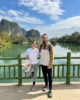 Carretera paralela al río Yulong, uno de los tramos más chulos