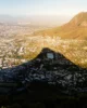 Sombra del Lion's Head mientras subíamos a la cima