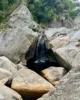 Cascada al final del trekking de Half Collared Kingfisher en Wilderness