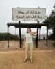 Vistas a la niebla en el mirador del mapa de África